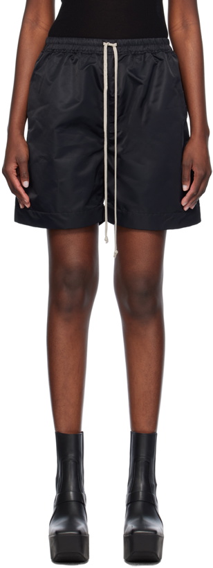 Photo: Rick Owens DRKSHDW Black Drawstring Shorts