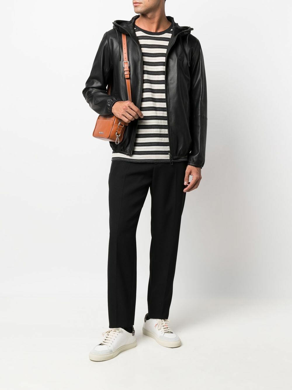 EMPORIO ARMANI - Leather Jacket Emporio Armani