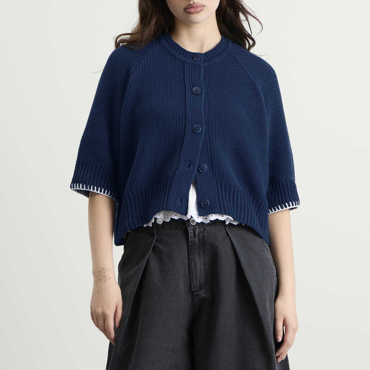 YMC Women's Kwai Cardigan in Navy