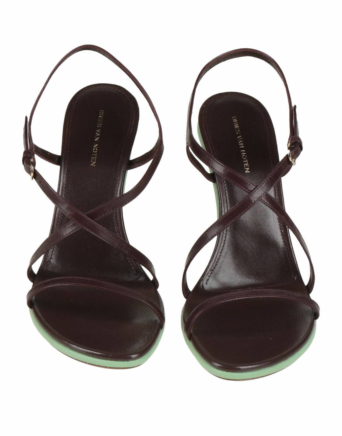 Dries Van Noten Womens Sandals Burgundy