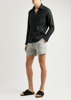 Gusari The London Printed Shell Swim Shorts Grey