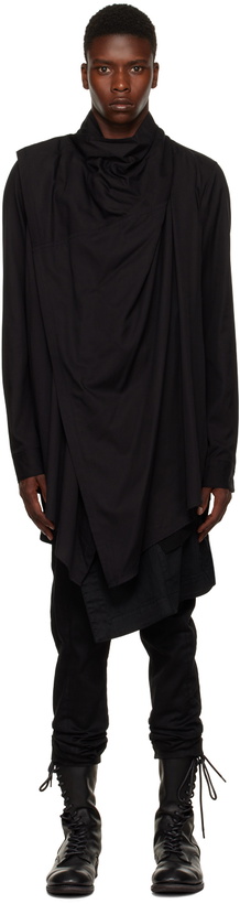 Photo: Julius Black Cowl Neck Shirt