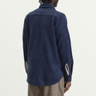 Universal Works Men's Dam Marl Work Shirt in Navy