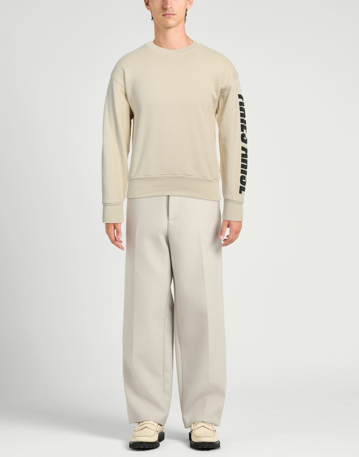 Aries Mens Sweatshirt in Beige
