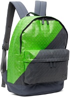 BAO BAO ISSEY MIYAKE Gray & Green Daypack Backpack