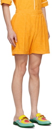 Casablanca Orange Jacquard Shorts