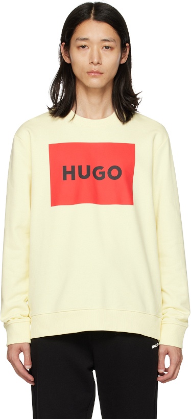 Photo: Hugo Yellow Printed Sweatshirt