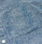 Bellerose - Button-Down Collar Linen and Cotton-Blend Chambray Shirt - Blue
