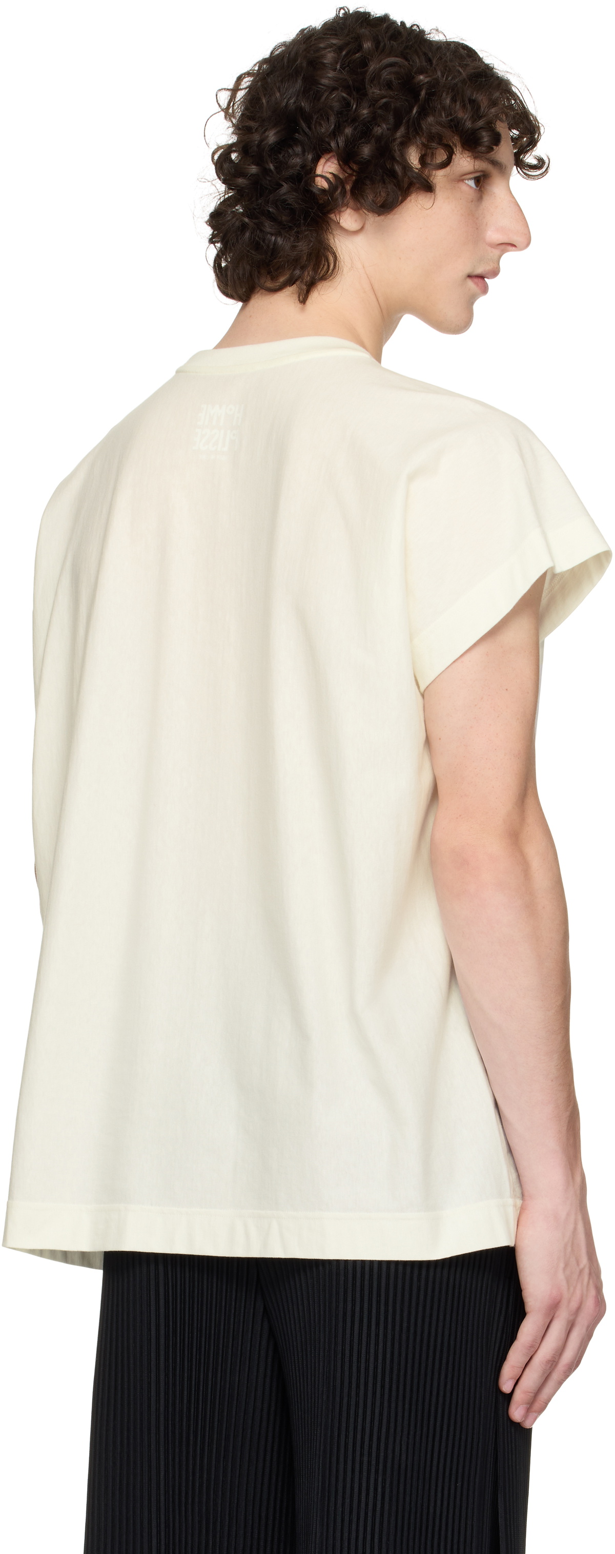 HOMME PLISSÉ ISSEY MIYAKE Off-White Release-T 2 T-shirt Homme