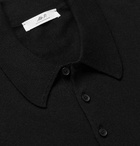 Mr P. - Cashmere and Silk-Blend Polo Shirt - Black