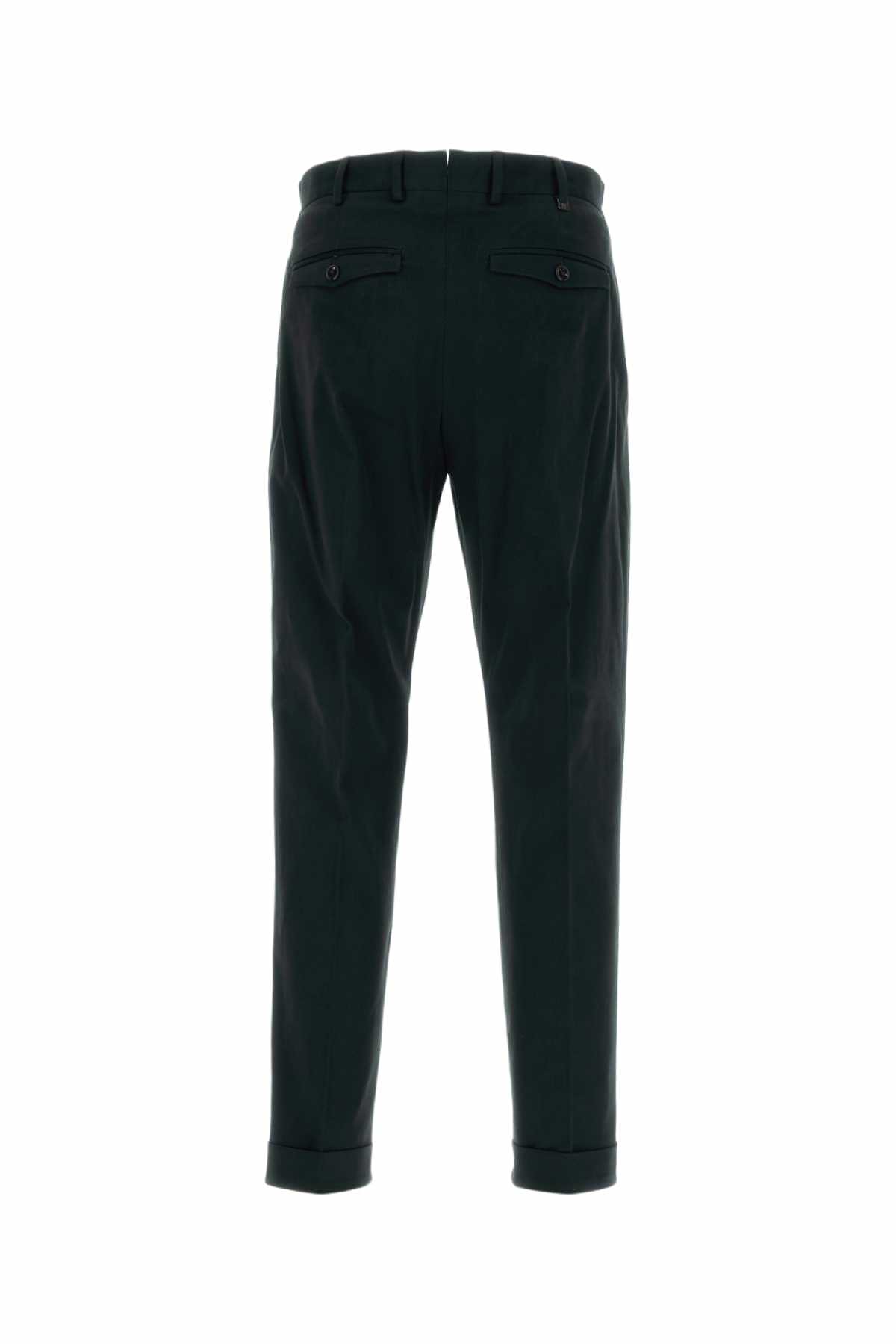 PT Torino Black Stretch Cotton Pant