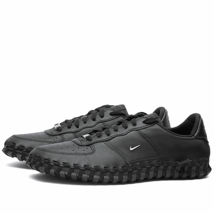 Photo: Nike Men's X Jacquemus Force 1 Low Lx Sp Sneakers in Black/Metallic Silver/Anthracite
