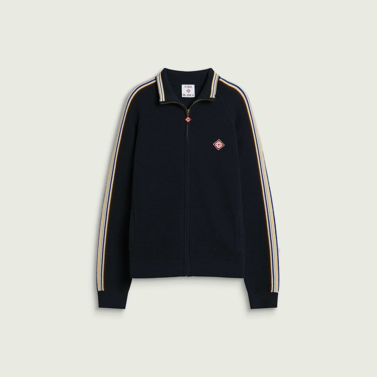 Casablanca Men's Cafe Culture Track Jacket in Navy