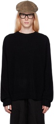 The Elder Statesman Black Simple Sweater
