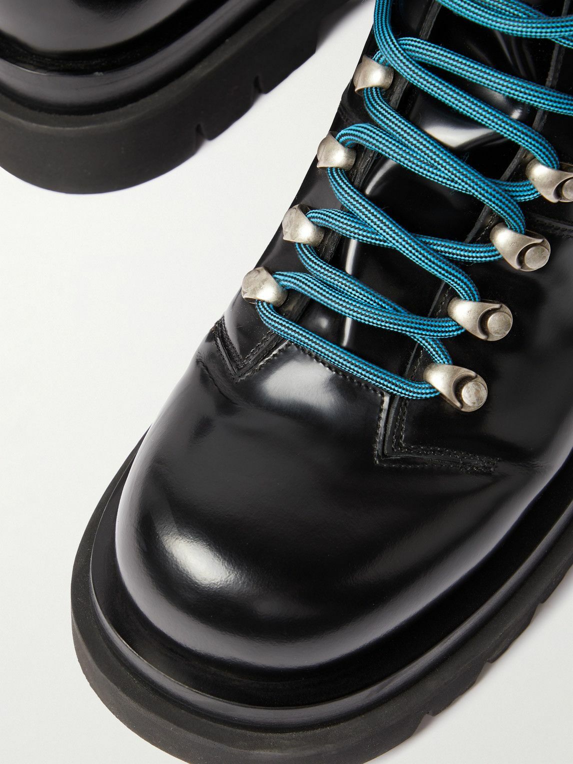 Bottega Veneta Black Lace-Up Boots