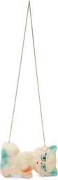 Valentino Garavani Off-White & Blue 'Le Chat de La Maison Minaudiere' Bag
