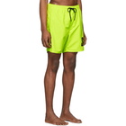 Saturdays NYC Yellow Timothy Accordion Logo Swim Shorts