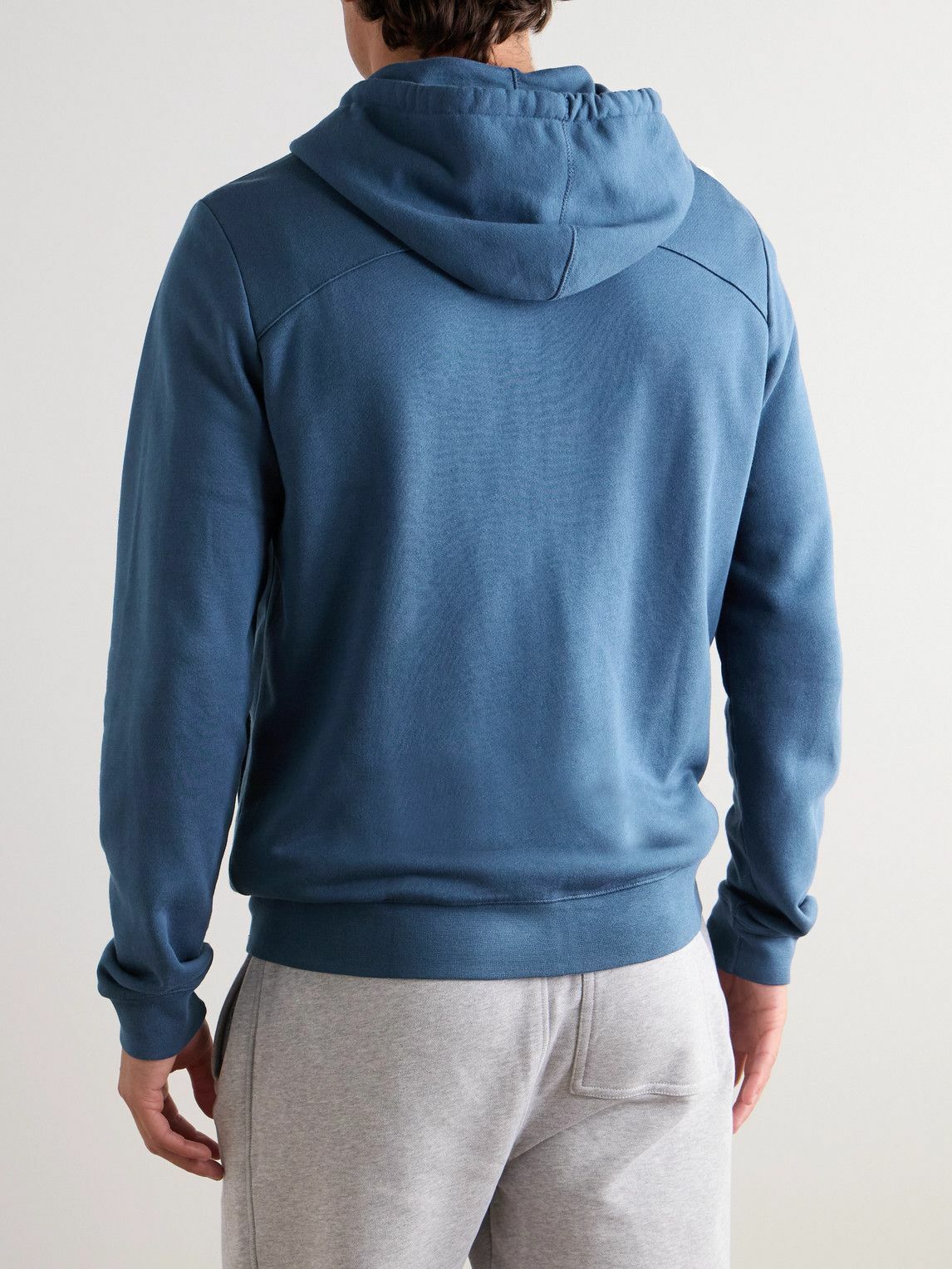 Derek Rose - Quinn Cotton and Modal-Blend Jersey Zip-Up Hoodie - Blue