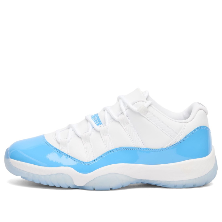 Photo: Air Jordan Men's 11 Retro Low Sneaker in White/University Blue