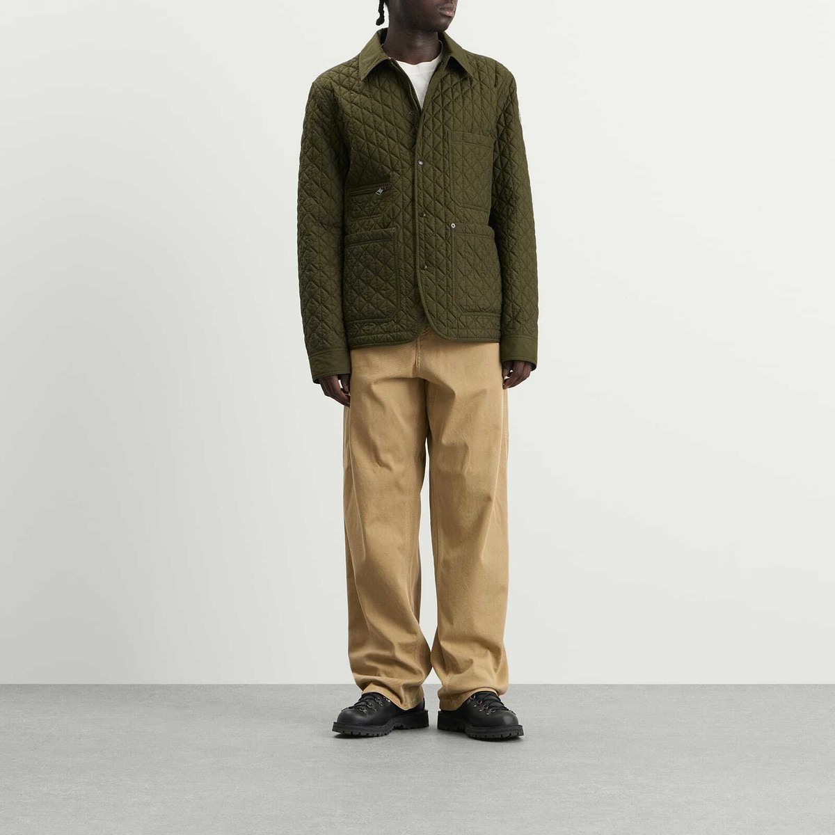 Moncler Men's Theoline Shirt Jacket in Green