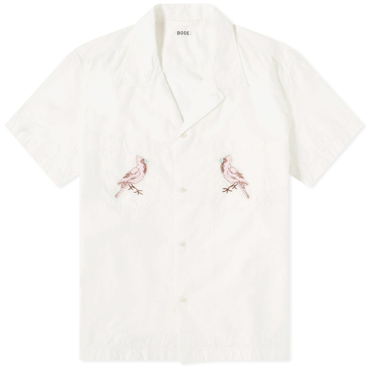 Photo: Bode Men's Cardinal Vacation Shirt in White