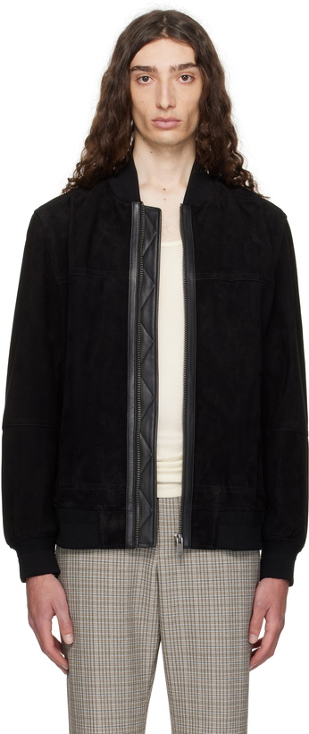 Photo: BOSS Black Regular-Fit Suede Jacket