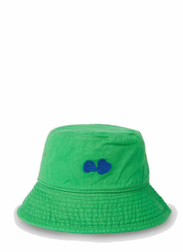 Photo: Embroidered Bucket Hat in Green