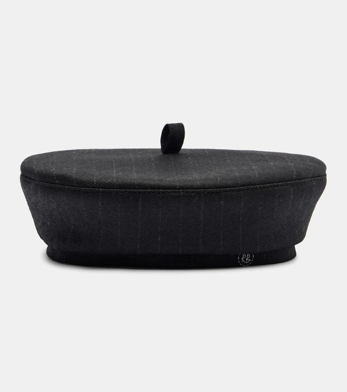 Ruslan Baginskiy Pinstriped wool-blend beret