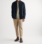 Gitman Vintage - Slim-Fit Button-Down Collar Cotton-Flannel Shirt - Blue