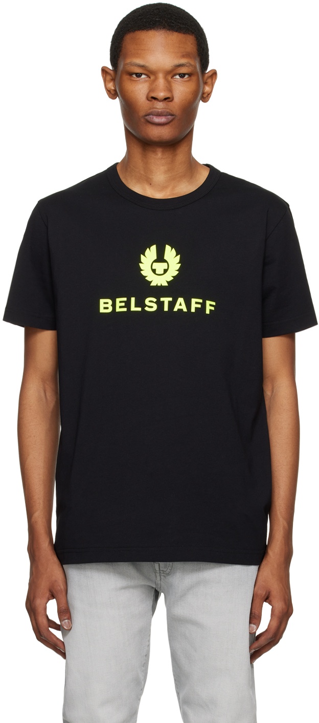 Belstaff Black & Yellow Crewneck T-Shirt Belstaff
