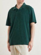 Sunspel - Sea Island Cotton-Terry Polo Shirt - Green