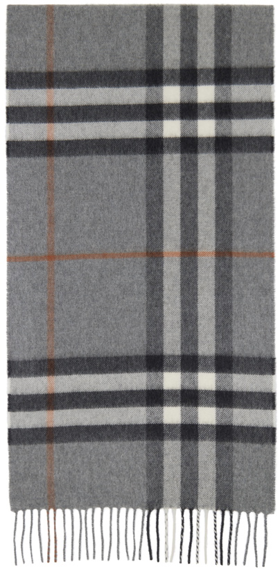 Photo: Burberry Gray 'The Check' Scarf