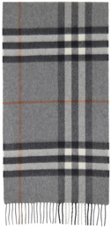 Burberry Gray 'The Check' Scarf
