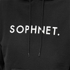 SOPHNET. Men's Logo Popover Hoody in Black
