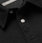 Alexander McQueen - Slim-Fit Logo-Embroidered Denim Western Shirt - Black
