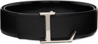 Lanvin Black Logo Belt