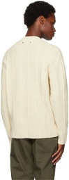 Golden Goose Off-White Embroidered Sweater
