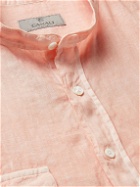 Canali - Tie-Dyed Linen Shirt - Orange