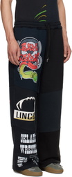Marine Serre Black Regenerated Graphic Sweatshirts Sweatpants