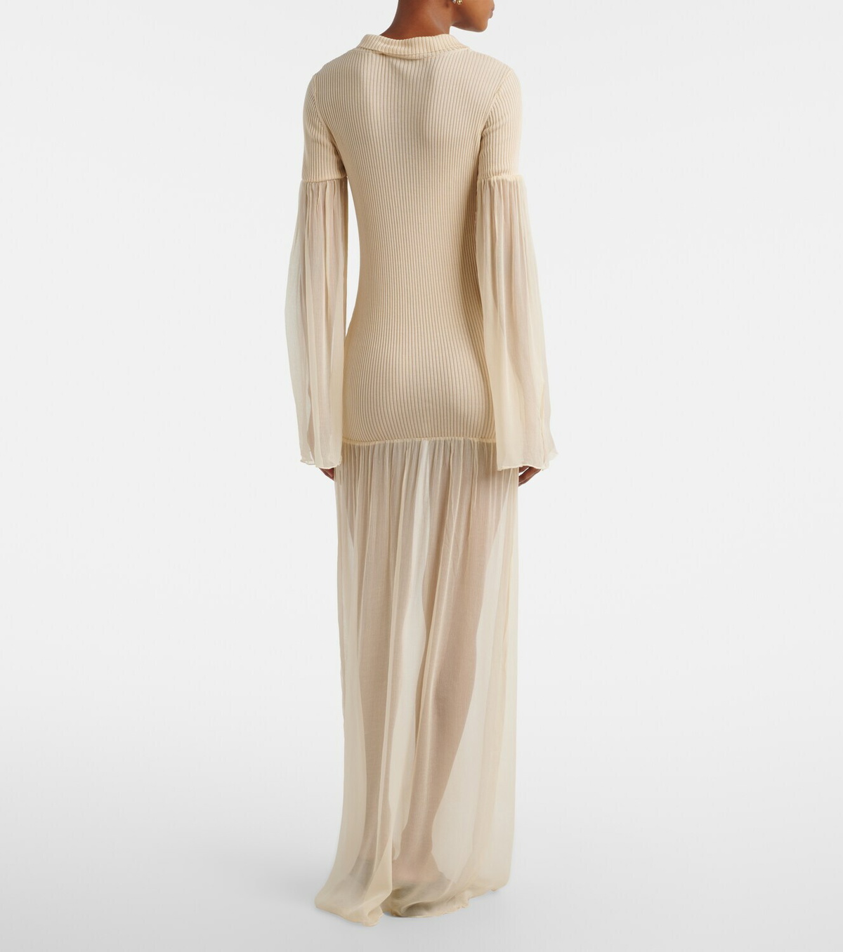 Aya Muse Calla cutout ribbed maxi dress