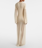 Aya Muse Calla cutout ribbed maxi dress