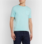 YMC - Slim-Fit Slub Cotton-Jersey T-Shirt - Sky blue