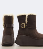 Chloé Nama suede platform ankle boots