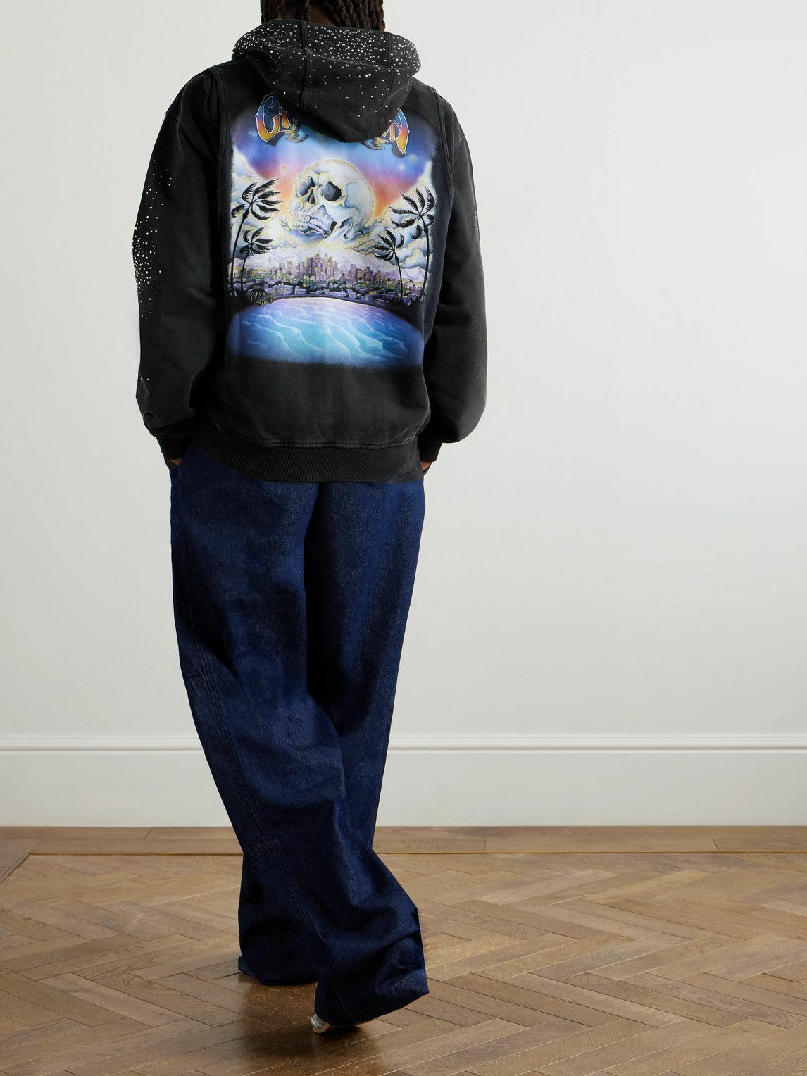パーカー・フーディ Casablanca Graphic Print Organic Cotton Sweatshirt Casablanca Graphic Print Organic Cotton Sweatshirt In White