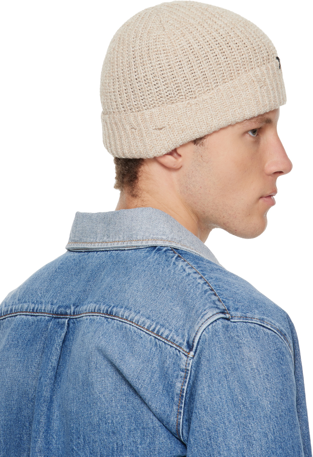 Marni Beige Wool Beanie
