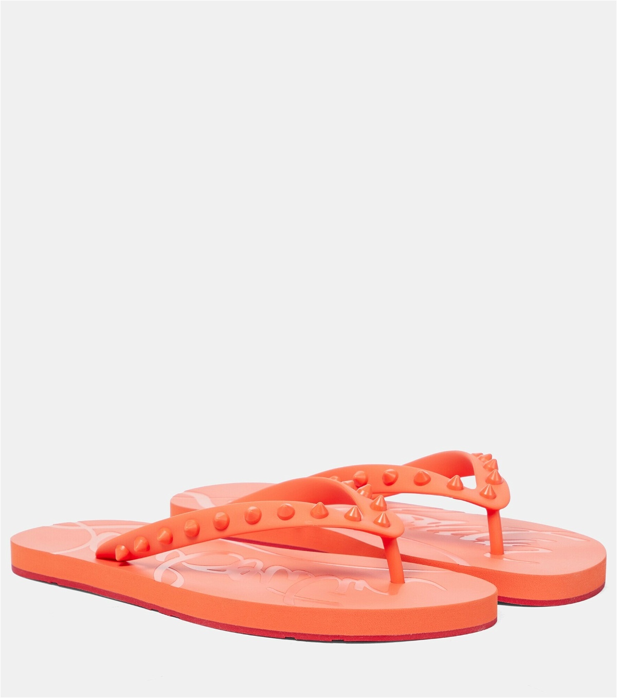 Super Loubi Flip thong sandals in pink - Christian Louboutin