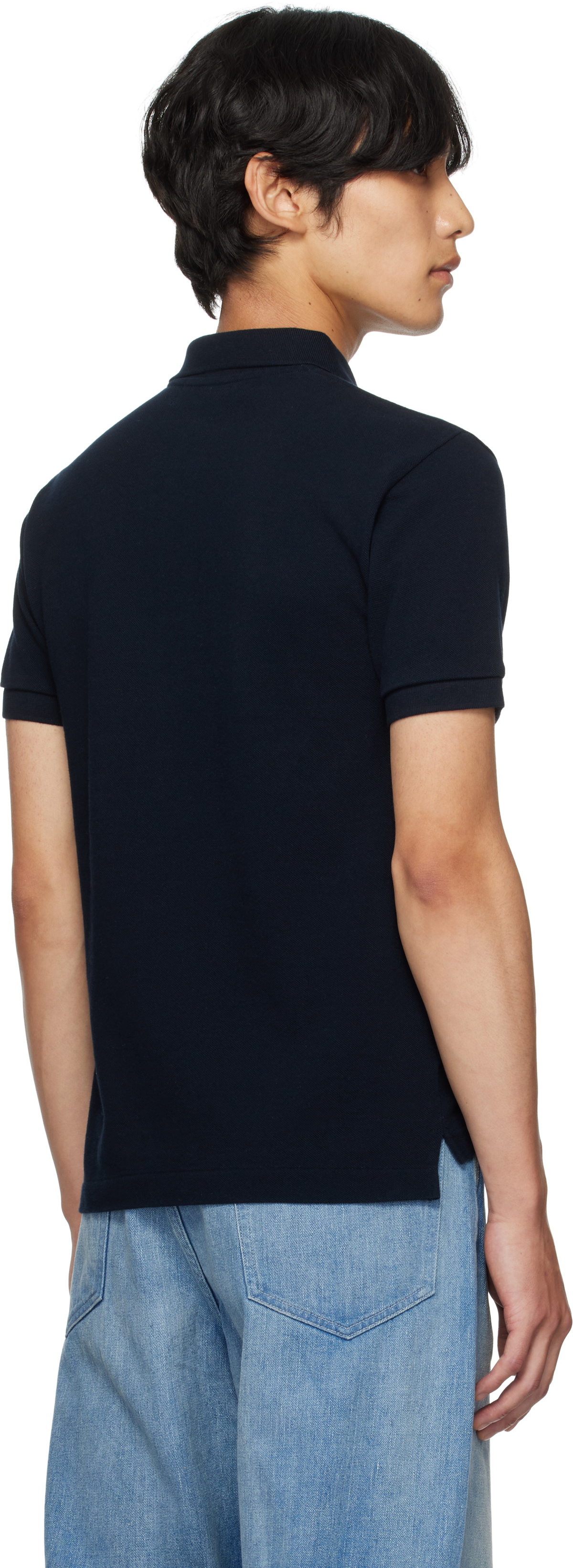 COMME des GARÇONS PLAY Navy Heart Patch Polo