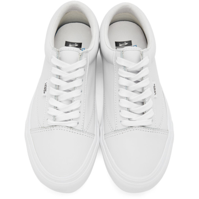 Vans vault old skool outlet lx vlt white leather