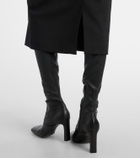 Veronica Beard Belted wool pencil skirt