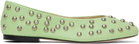 Gimaguas Green 'Bailarina' Studs Ballerina Flats